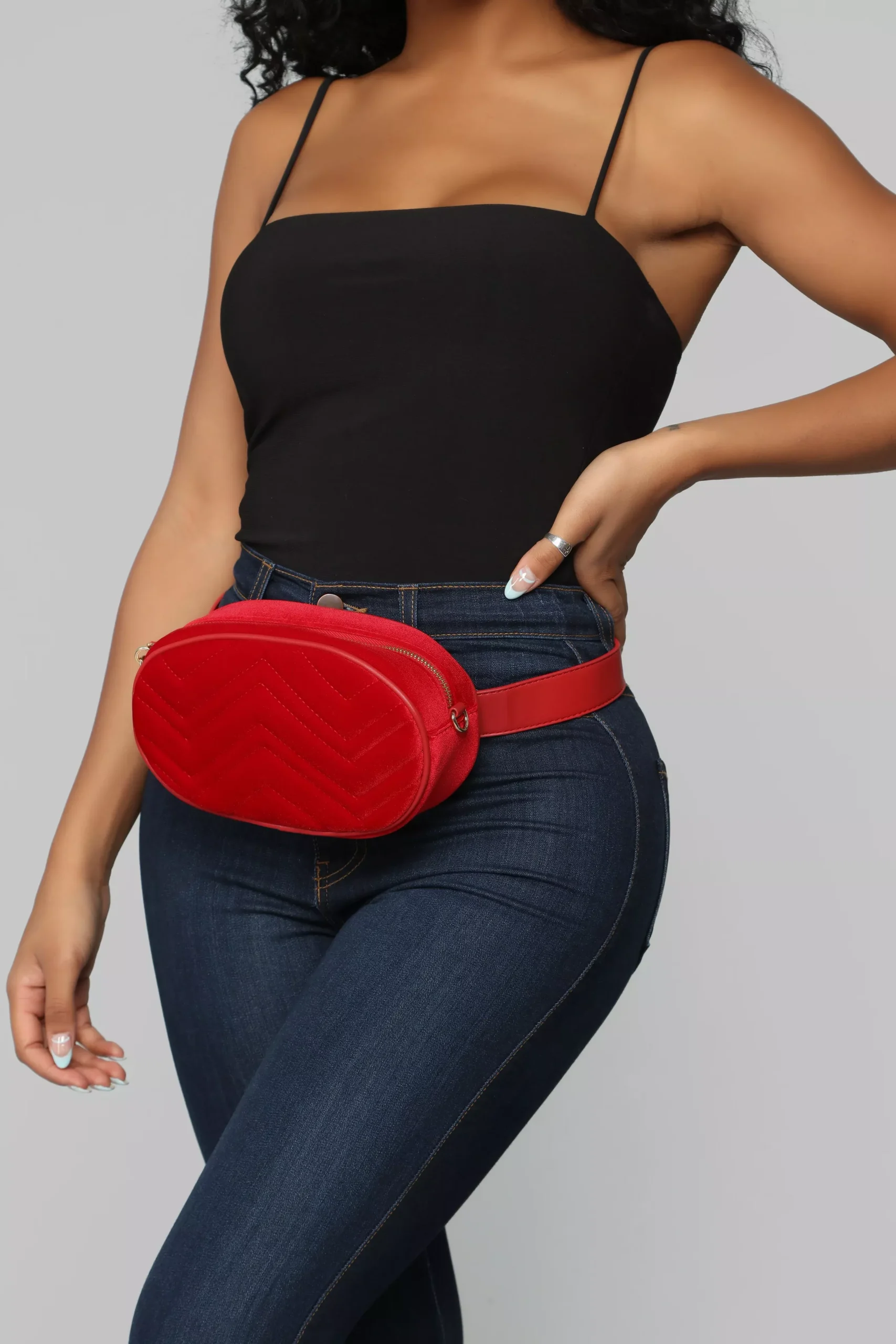 A Red Flag Fanny Pack - Red