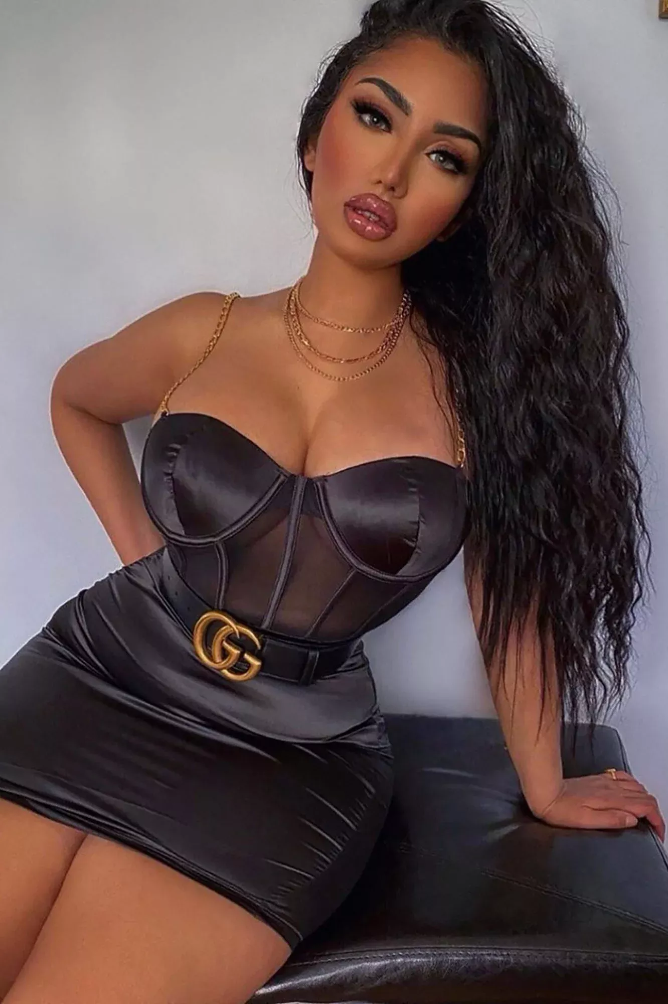 Sexy In Satin Mini Dress - Black