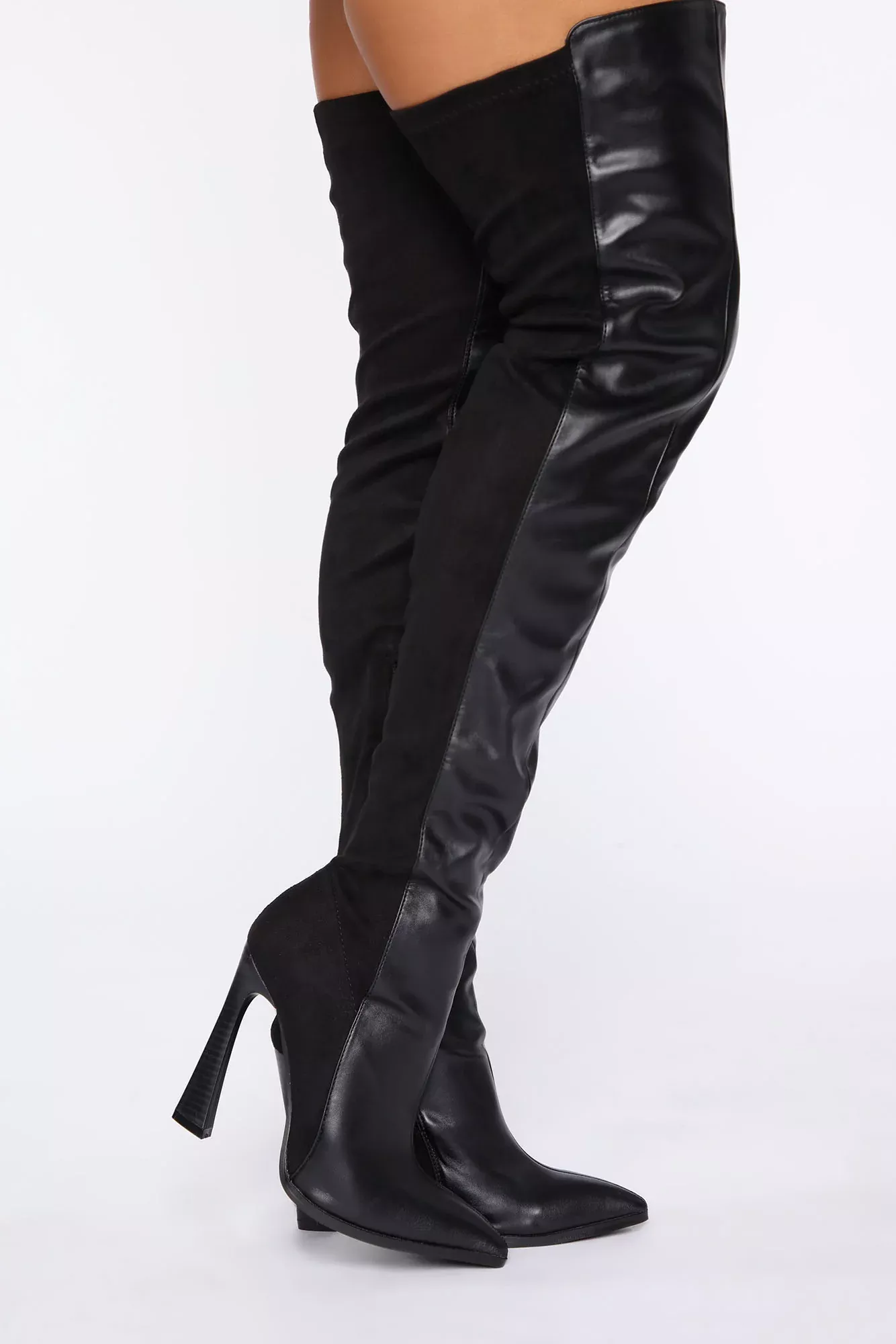 Tell Me Twice Heeled Boots - Black