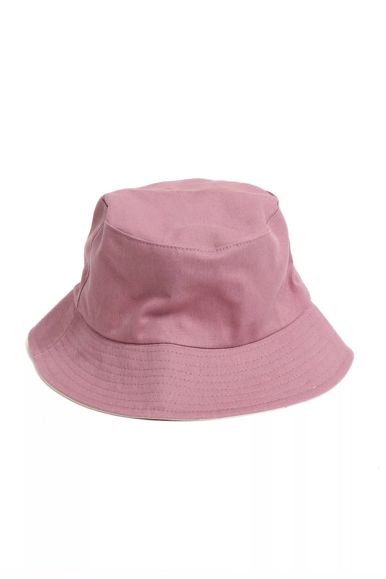 Timeless Reversible Bucket Hat - Mauve/Off White