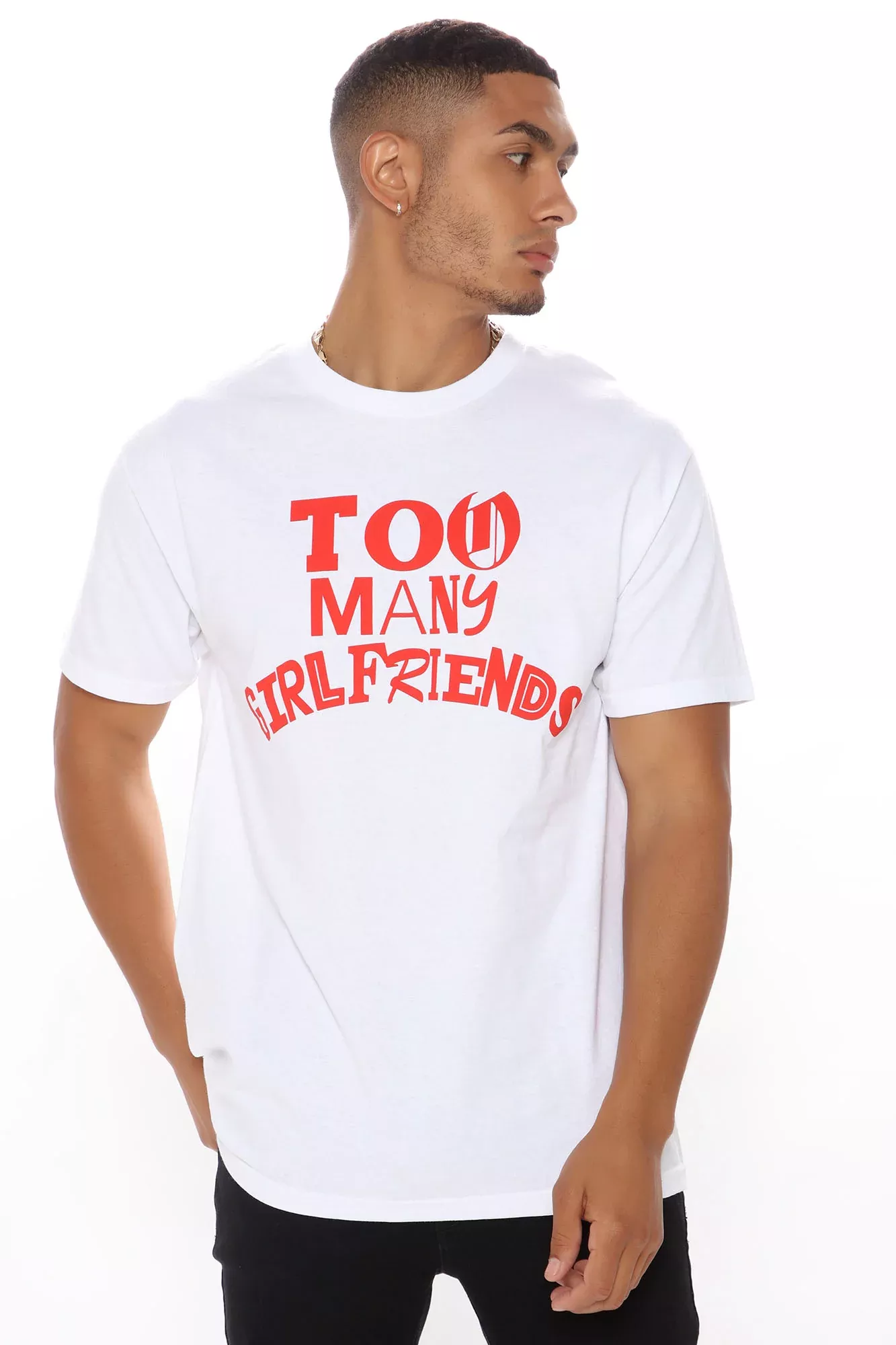 Too Many Girlfriends Short Sleeve Tee - White