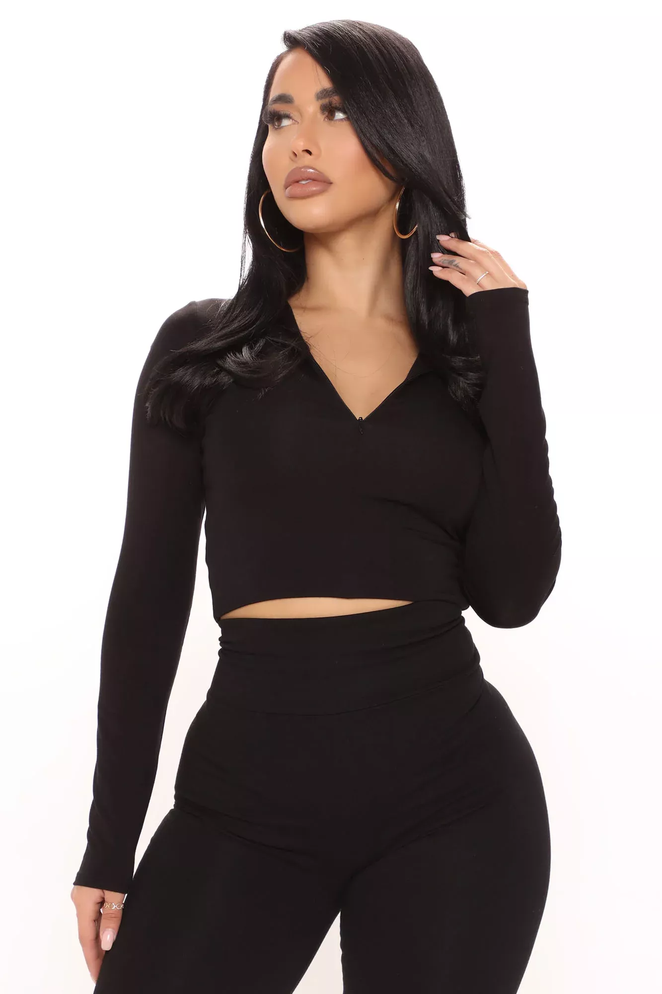 A True Babe Crop Top - Black