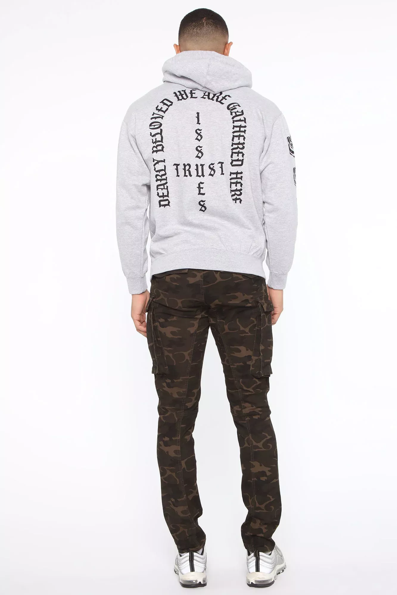 Trust Issues Hoodie - Grey/Black