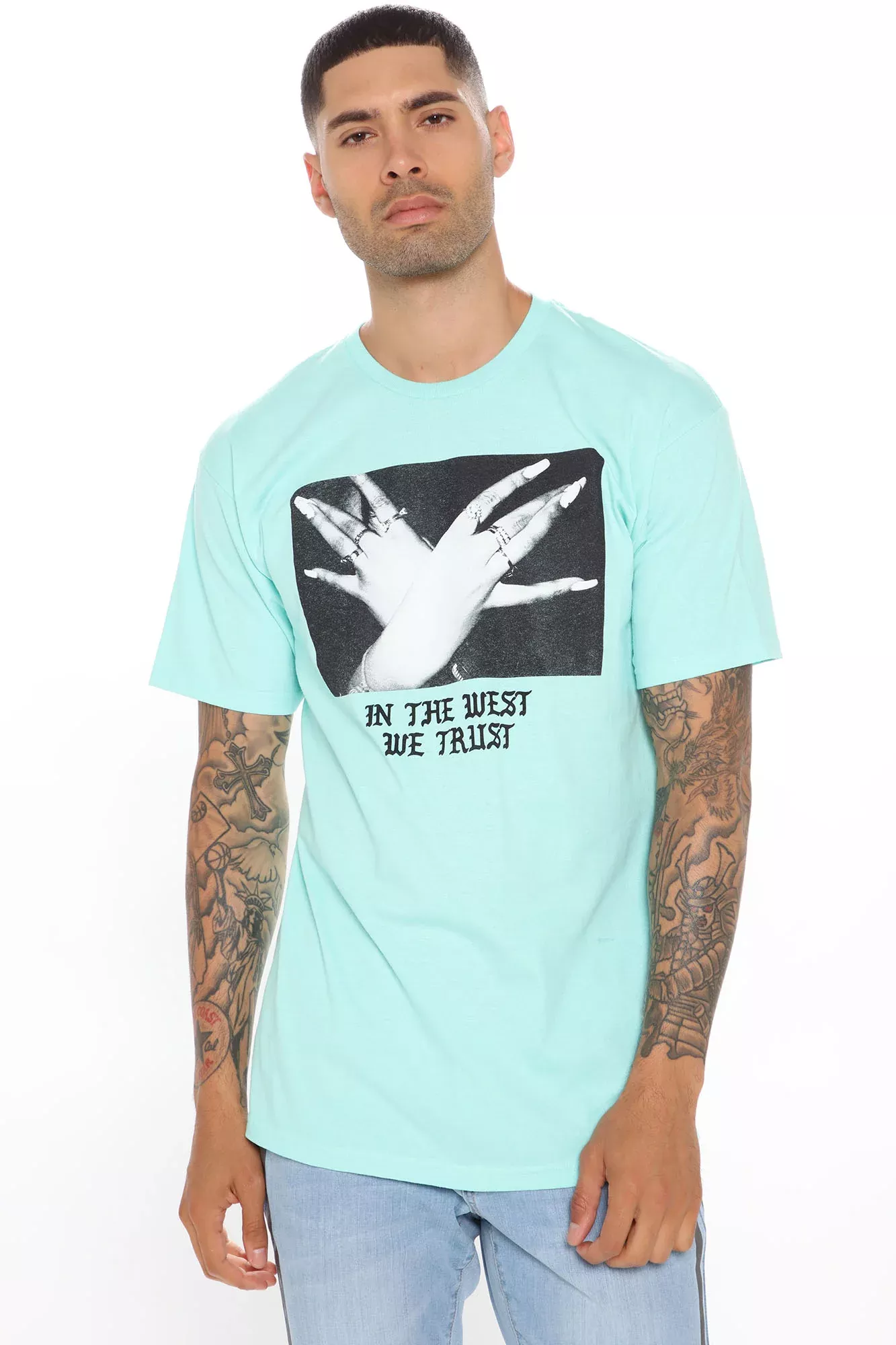 Trust The West Short Sleeve Tee - Mint