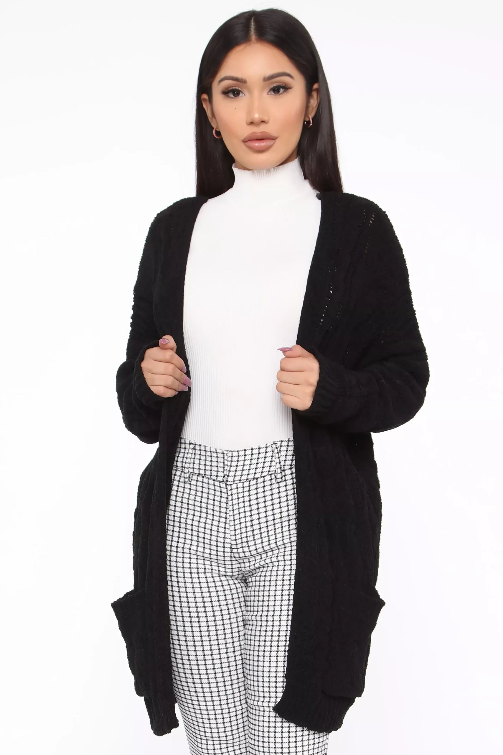 Trying To Get Over You Cardigan - Black