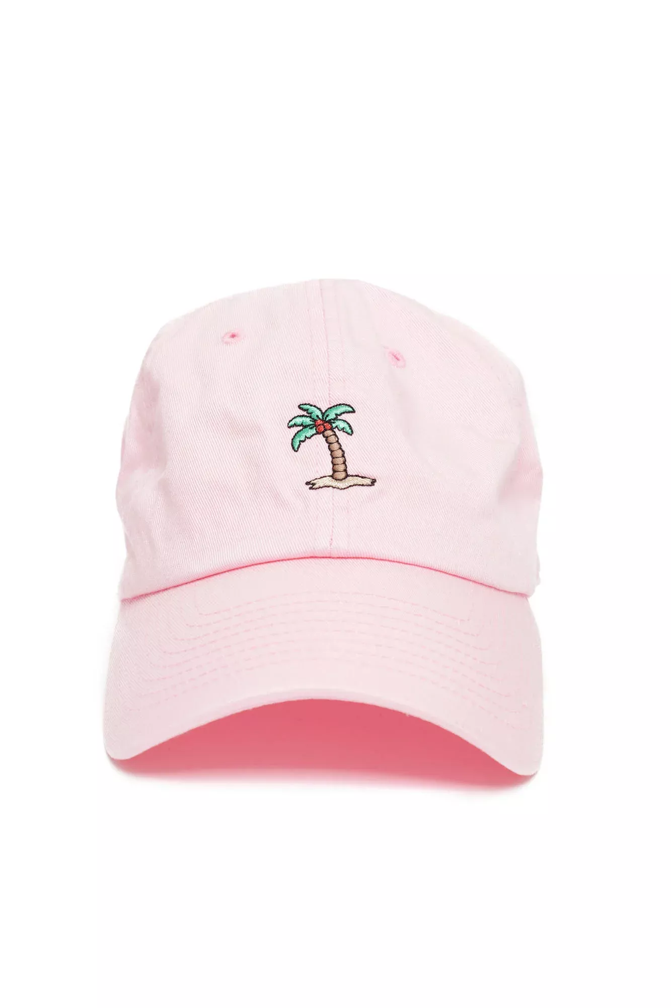 Under The Palm Tree Dad Hat - Pink