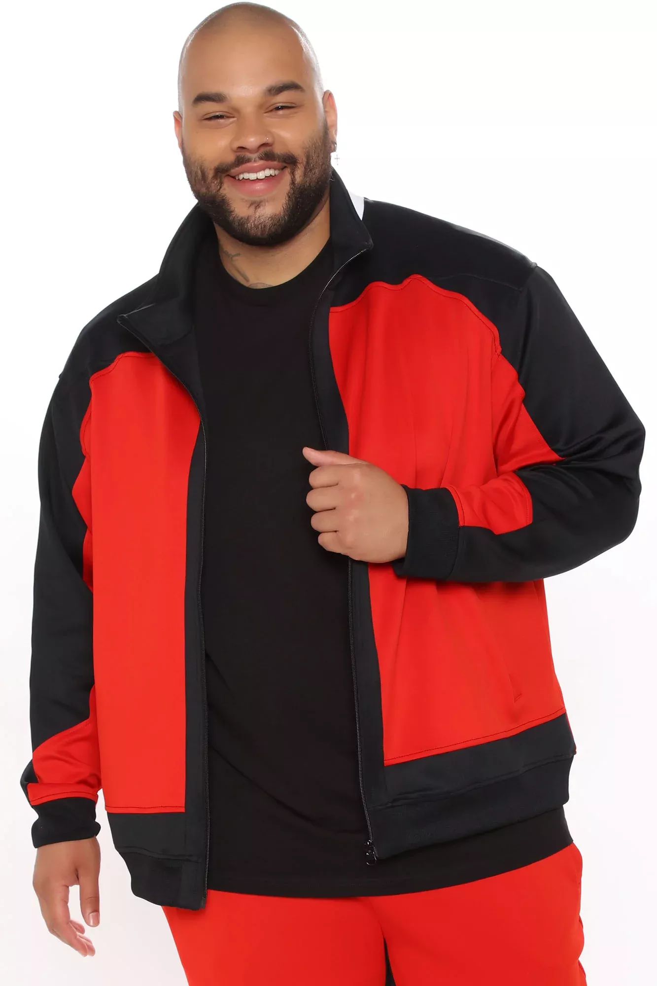 Vertigo Zip Up Jacket - Red/combo