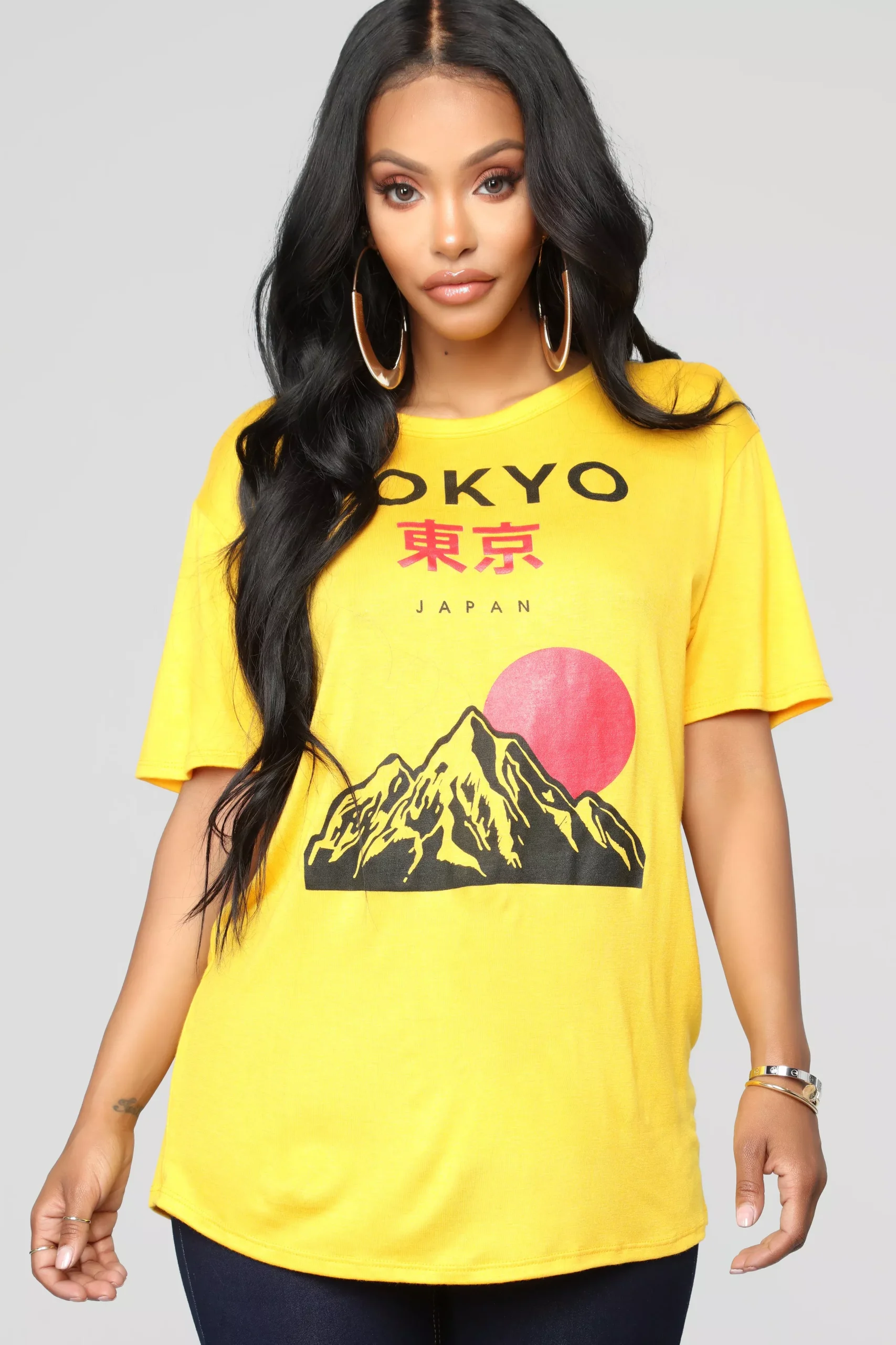 Wake Up In Tokyo Tee - Mustard