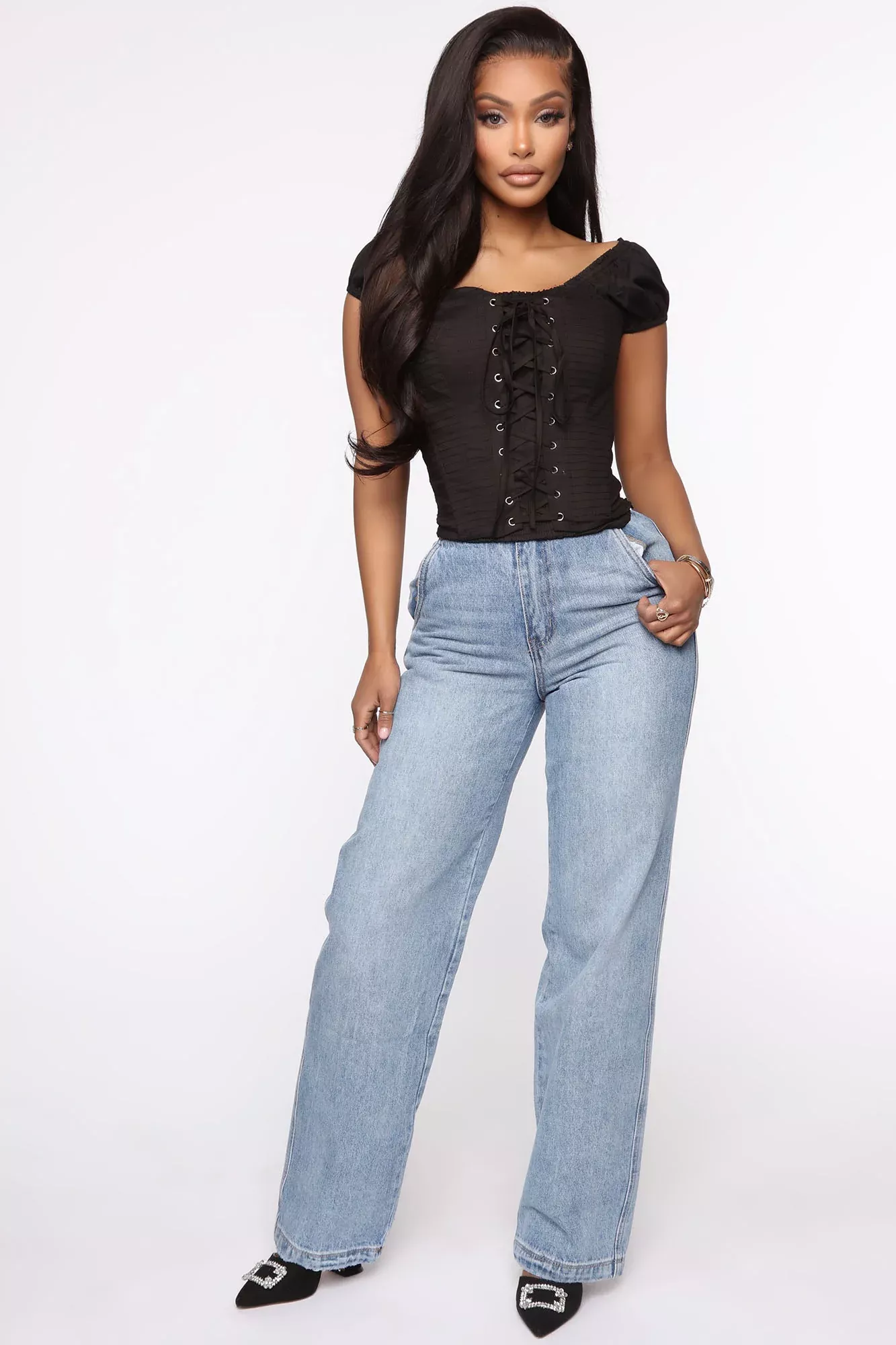Wide You Do That Jeans - Light Wash