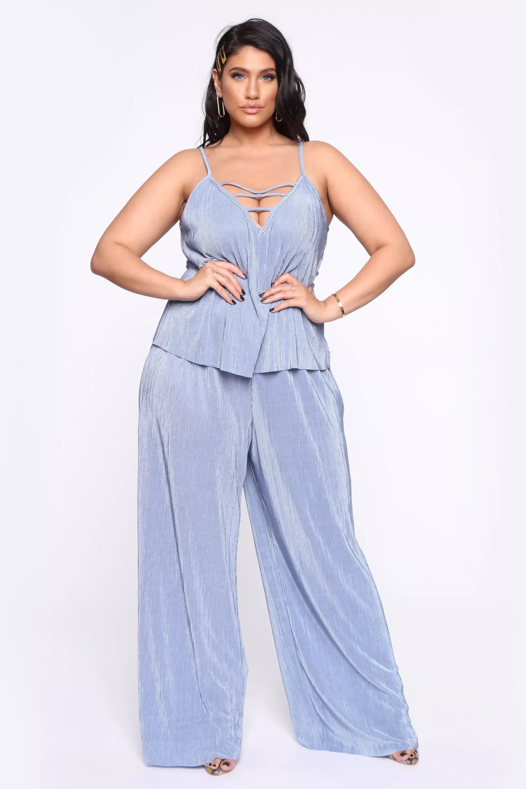 Wonderful Journey Pant Set - Blue