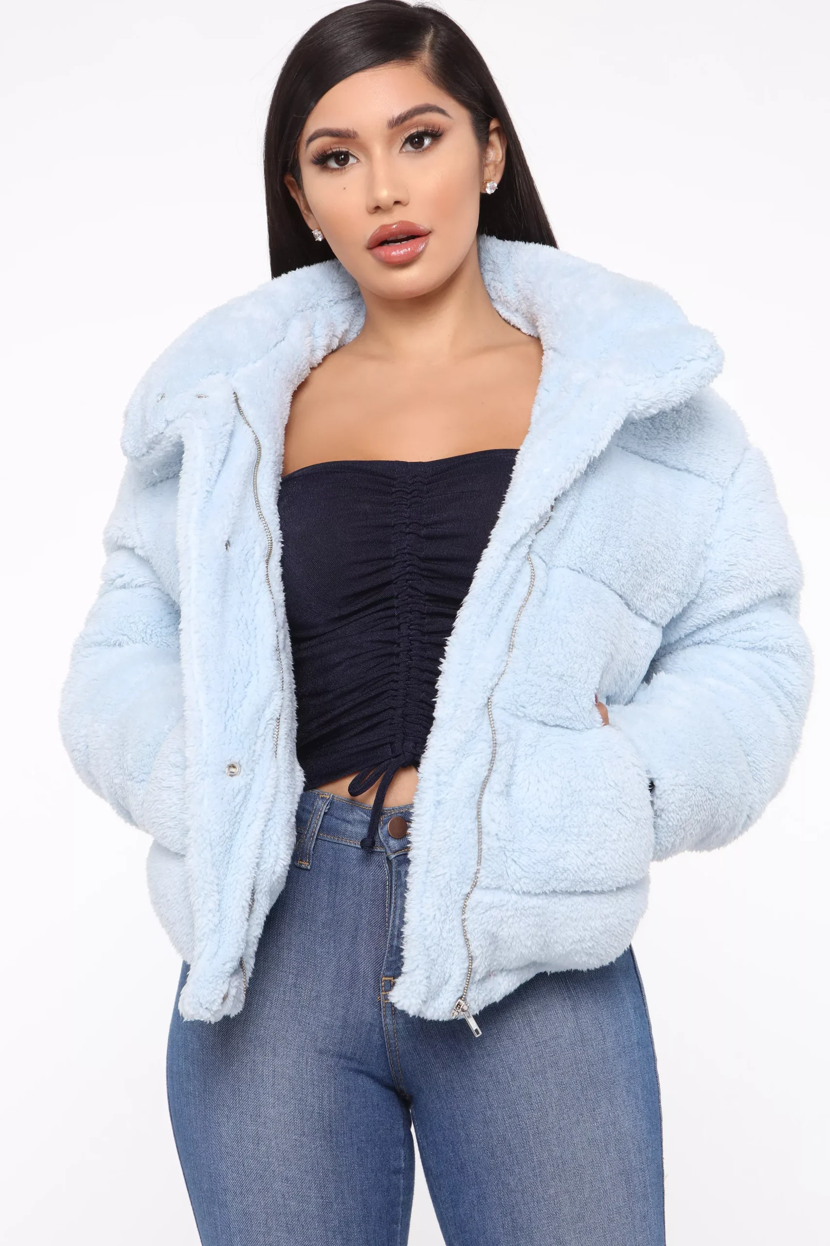Worth It Puffer Jacket - Blue