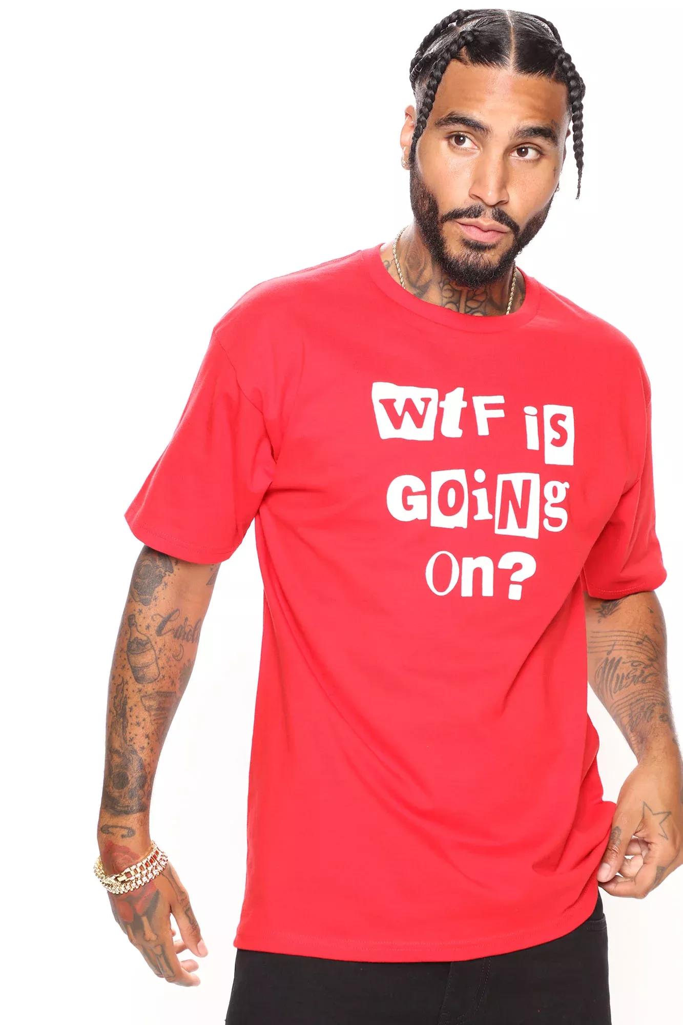 WTF Is Going On Short Sleeve Tee - Red