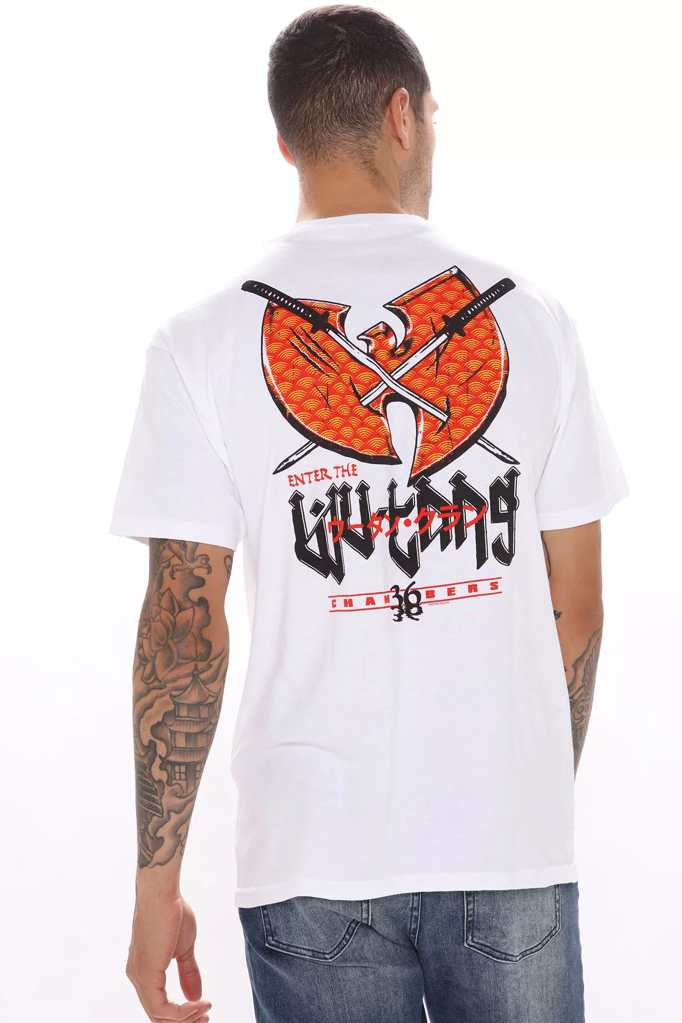 Wu Tang Clan 36 Chambers Short Sleeve Tee - White/combo