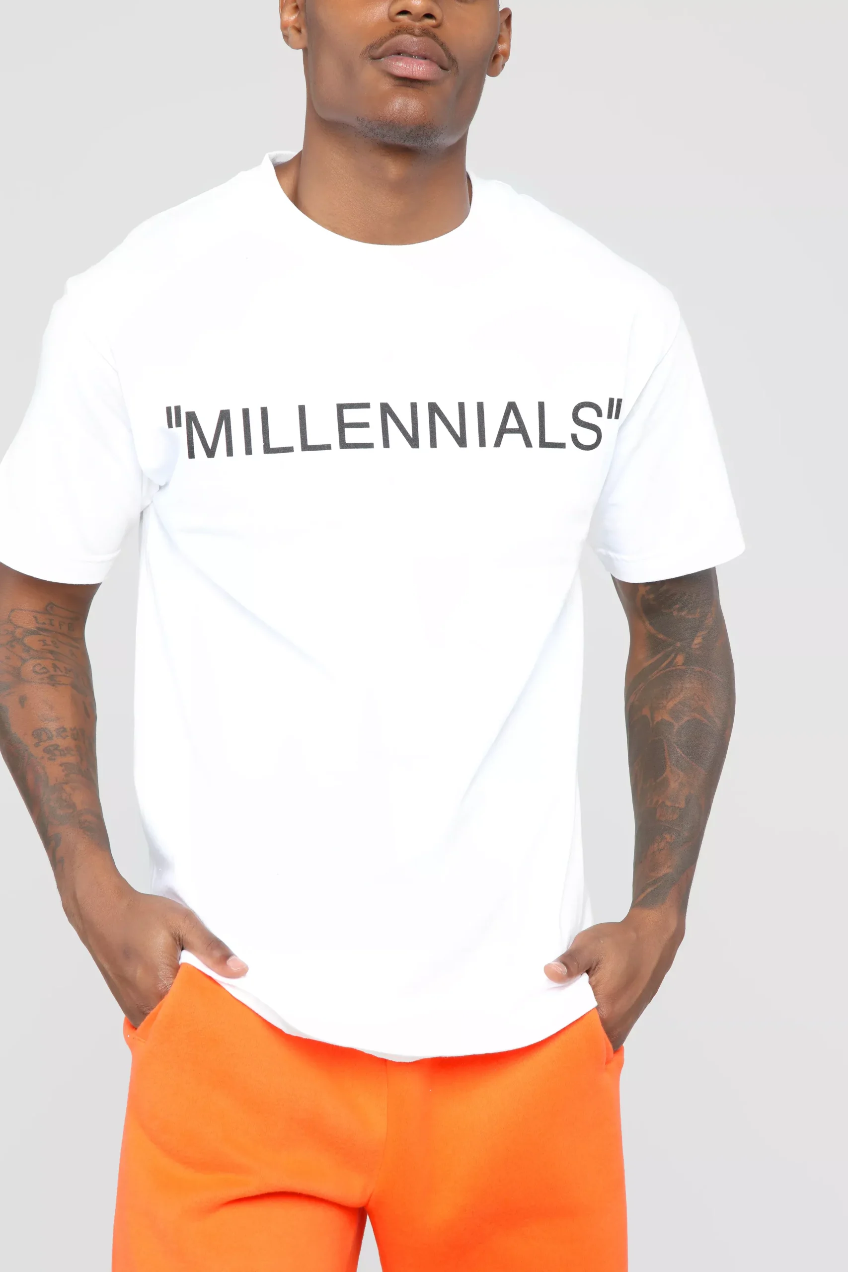 Year Of The Millennials Short Sleeve Tee - White
