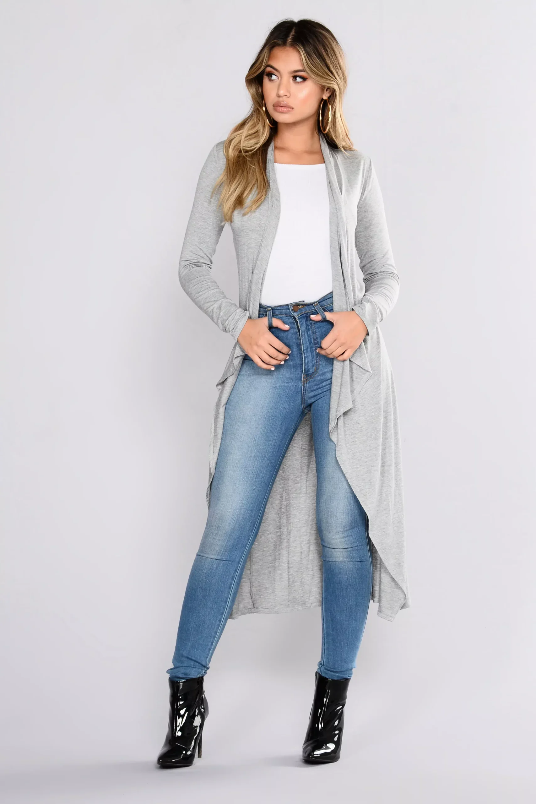 You Amaze Me Duster - Heather Grey