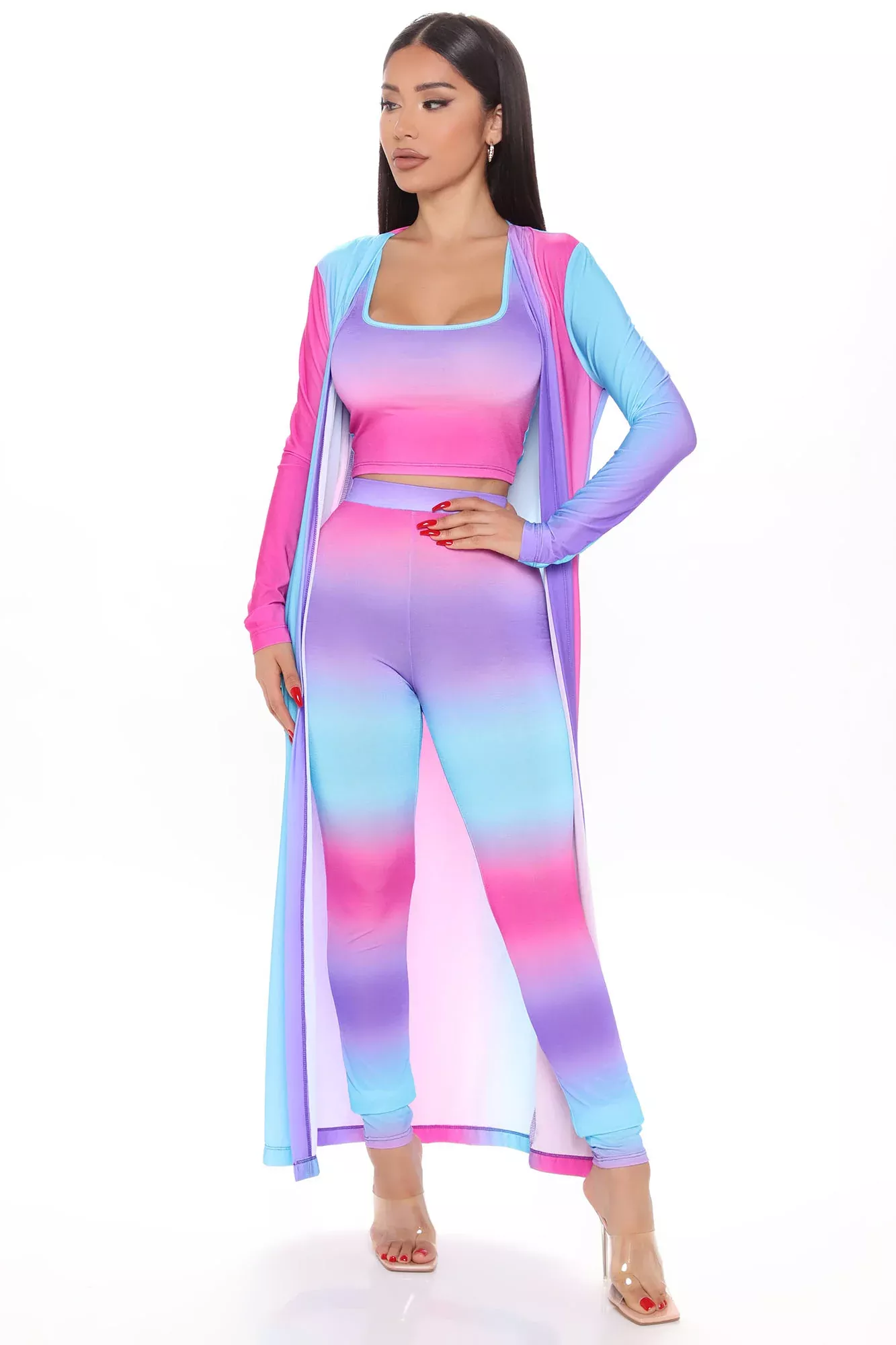 You Got What I Liked Pant Set - Purple/combo