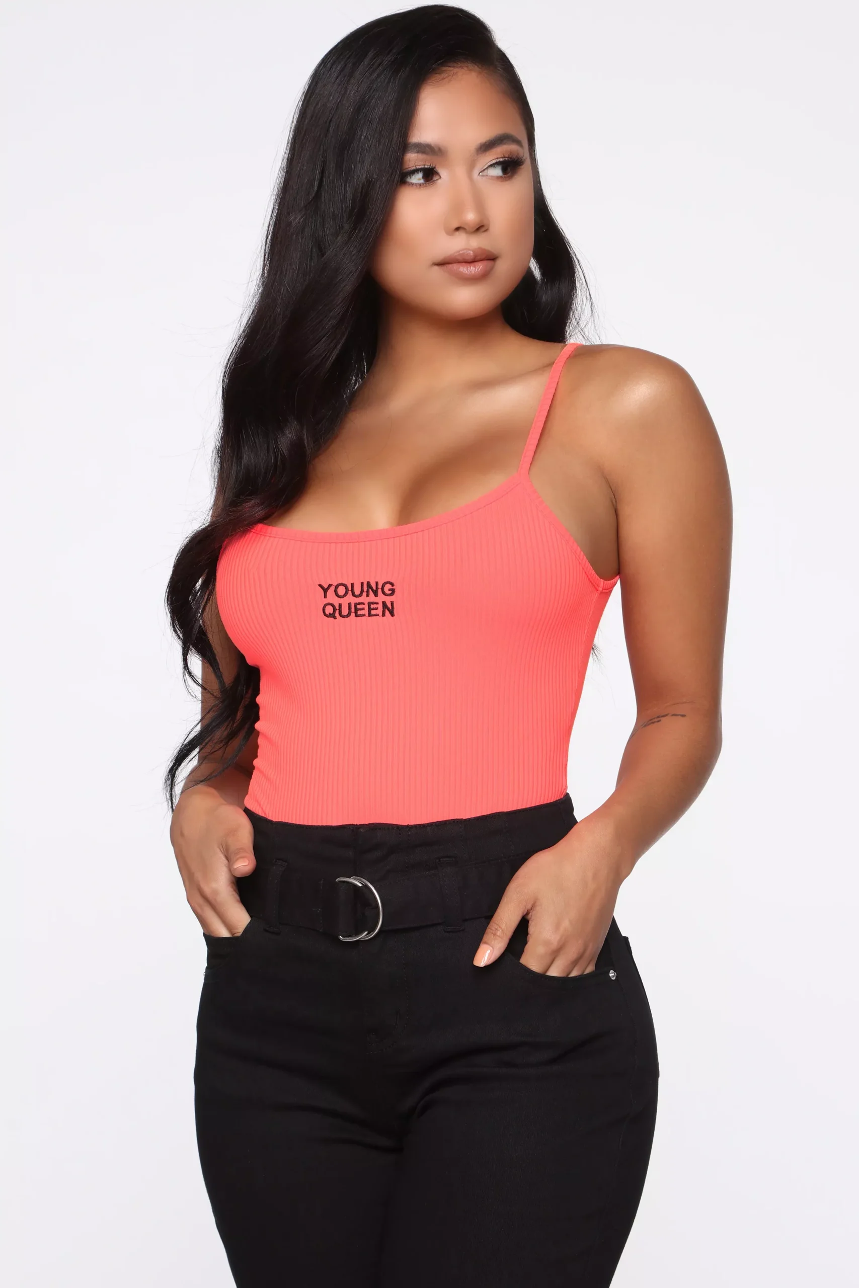 Young Queen Bodysuit - Neon Pink