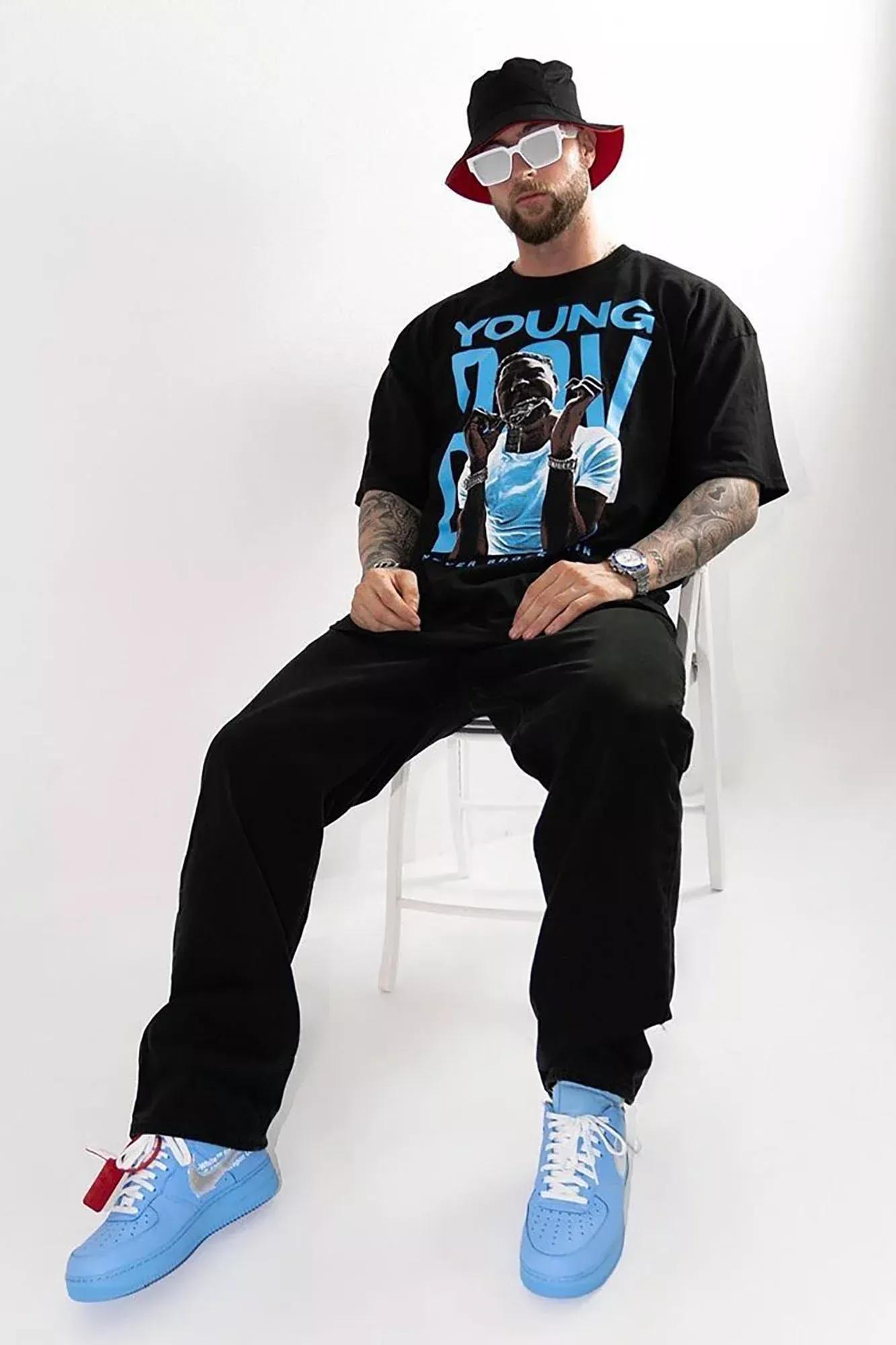 Youngboy Bitin The Chain Short Sleeve Tee - Black