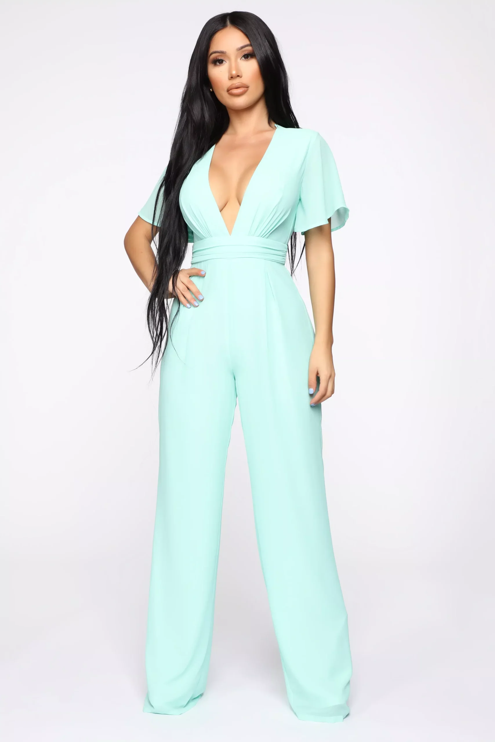 Your Favorite Girl Jumpsuit - Mint
