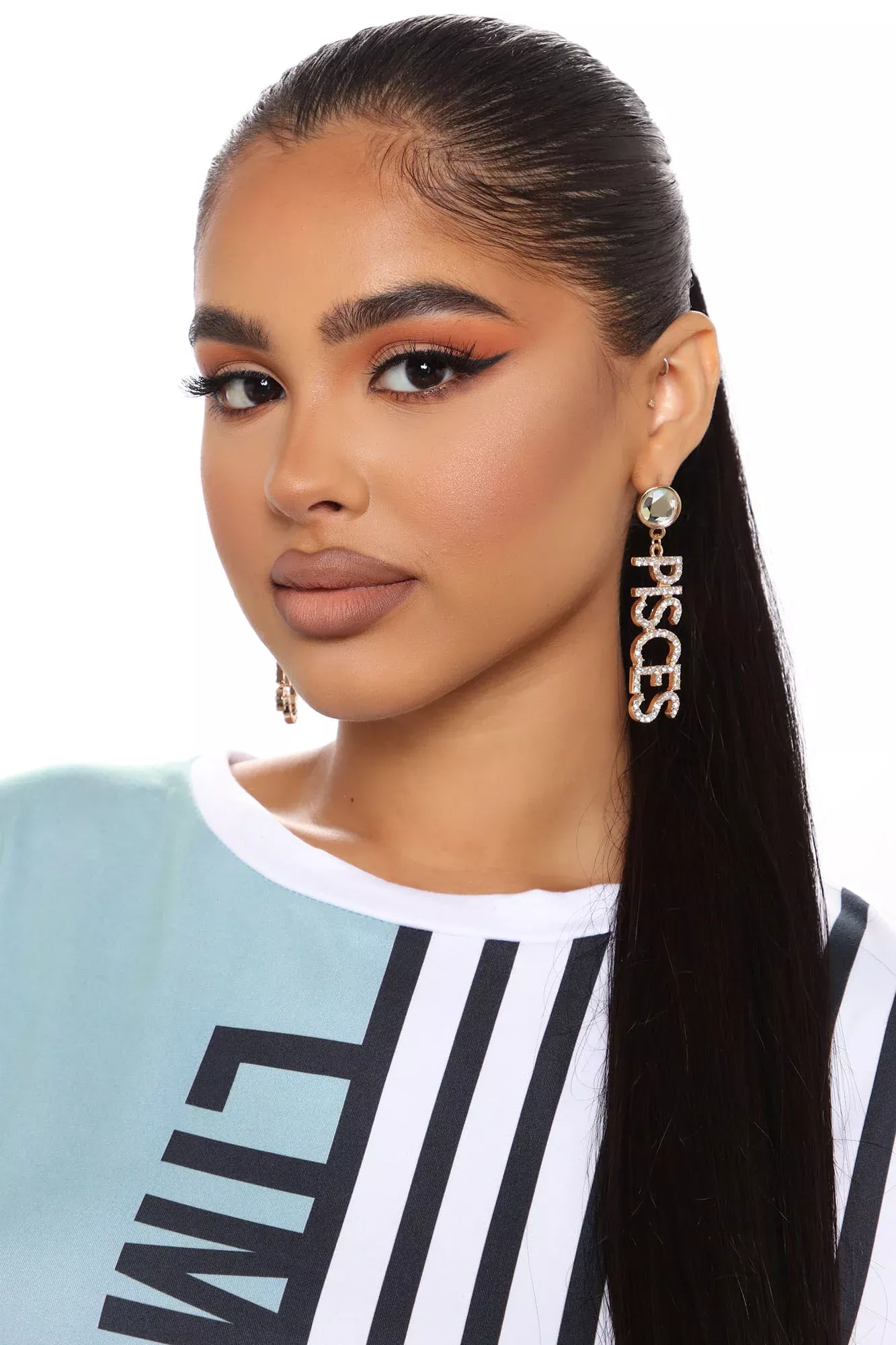 Zodiac Signs 'Pisces' Earrings - Gold