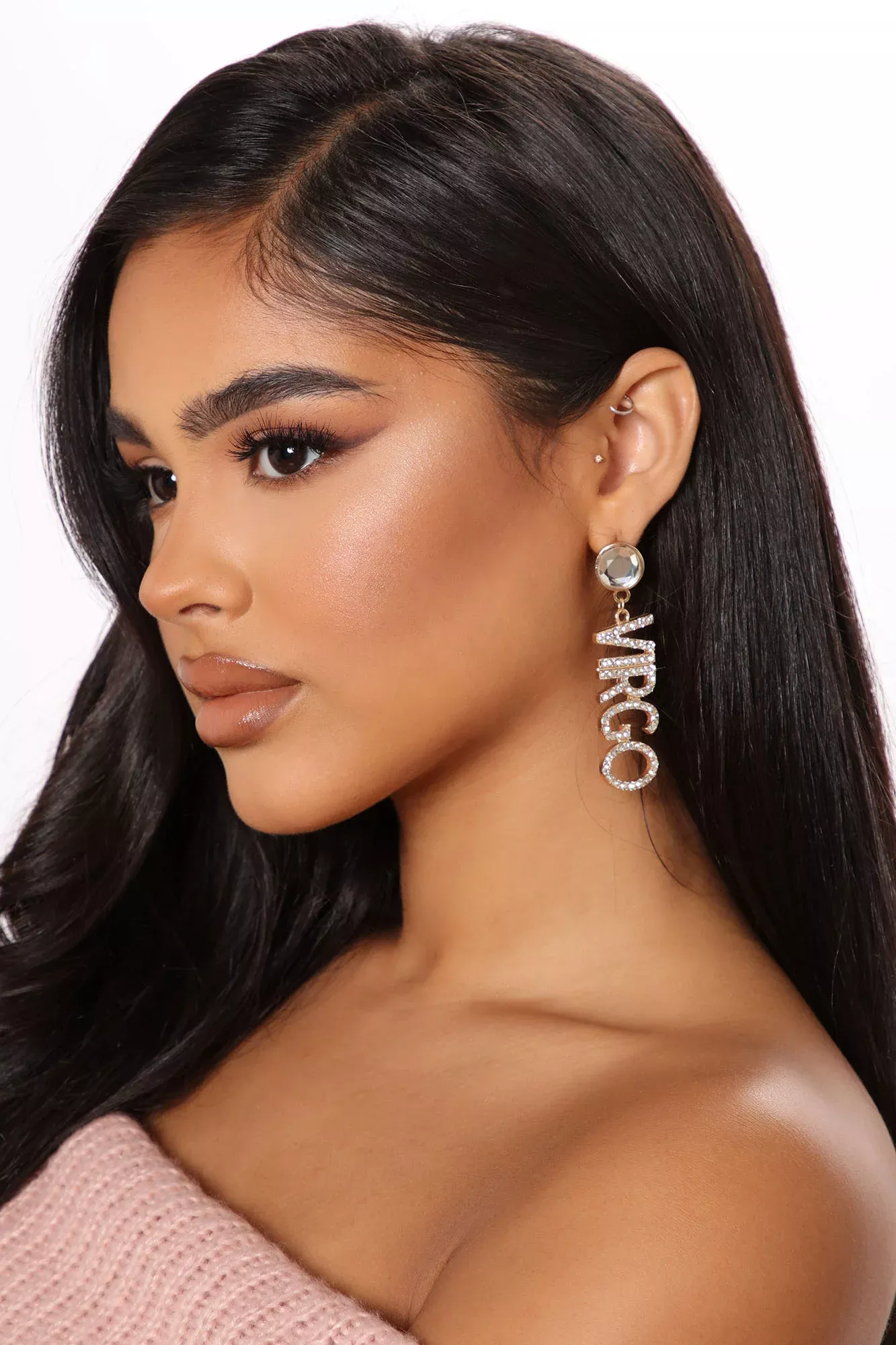 Zodiac Signs 'Virgo' Earrings - Gold